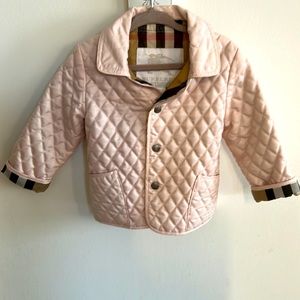 Burberry toddler jacket light pink